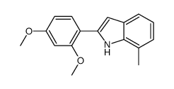 2-(2,4-dimethoxyphenyl)-7-methyl-1H-indole结构式