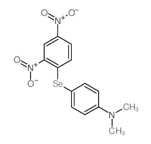 4-(2,4-dinitrophenyl)selanyl-N,N-dimethyl-aniline结构式