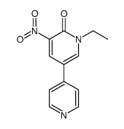 1-ethyl-5-nitro-1H-[3,4']bipyridinyl-6-one结构式