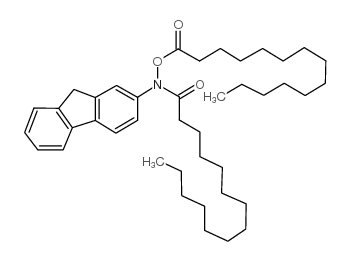 Tetradecanoylhydroxamic acid, N-fluoren-2-yl-N-tetradecanoyl- structure