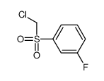 1-(chloromethylsulfonyl)-3-fluorobenzene结构式