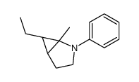 2-Azabicyclo[3.1.0]hexane,6-ethyl-1-methyl-2-phenyl-,(1R,5S,6S)-rel-(9CI)结构式