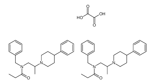 N-benzyl-N-[2-(4-phenylpiperidin-1-yl)propyl]propanamide,oxalic acid结构式