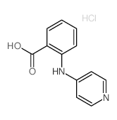 Benzoic acid,2-(4-pyridinylamino)-, hydrochloride (1:1)结构式