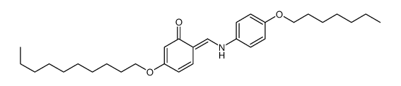 3-decoxy-6-[(4-heptoxyanilino)methylidene]cyclohexa-2,4-dien-1-one结构式