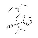 α-[2-(Diethylamino)ethyl]-α-(1-methylethyl)-2-thiopheneacetonitrile结构式