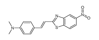 N,N-dimethyl-4-[2-(5-nitro-1,3-benzothiazol-2-yl)ethenyl]aniline Structure