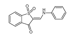 2-(anilinomethylidene)-1,1-dioxo-1-benzothiophen-3-one结构式