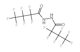 Butanoic acid,2,2,3,3,4,4,4-heptafluoro-, 2-(2,2,3,3,4,4,4-heptafluoro-1-oxobutyl)hydrazide结构式