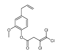 (2-methoxy-4-prop-2-enylphenyl) 3,4,4-trichlorobut-3-enoate结构式