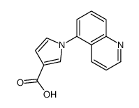 1-quinolin-5-ylpyrrole-3-carboxylic acid结构式