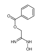 (2-amino-2-hydroxyiminoethyl) benzoate Structure