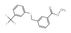 METHYL 3-([[3-(TRIFLUOROMETHYL)PHENYL]THIO]METHYL)BENZOATE Structure