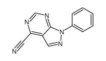 1-phenylpyrazolo[3,4-d]pyrimidine-4-carbonitrile结构式