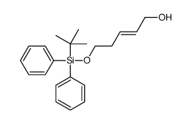 5-[tert-butyl(diphenyl)silyl]oxypent-2-en-1-ol结构式