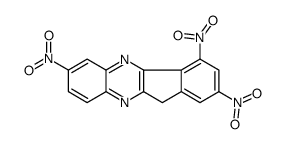 2,4,7-trinitro-11H-indeno[1,2-b]quinoxaline Structure