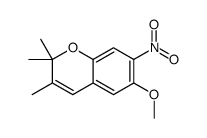 6-methoxy-2,2,3-trimethyl-7-nitrochromene结构式