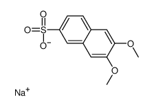Sodium 6,7-dimethoxy-2-naphthalenesulfonate Structure