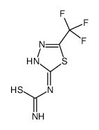 1-[5-(Trifluoromethyl)-1,3,4-thiadiazol-2-yl]thioure结构式