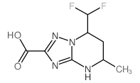 7-(二氟甲基)-5-甲基-4,5,6,7-四氢-[1,2,4]噻唑并[1,5-a]嘧啶-2-羧酸结构式