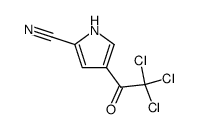4-trichloroacetyl-pyrrole-2-carbonitrile结构式