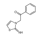2-imino-3-phenacyl-2,3-dihydrothiazole结构式