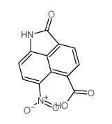 Benz[cd]indole-5-carboxylicacid, 1,2-dihydro-6-nitro-2-oxo-结构式