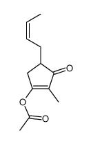 (4-but-2-enyl-2-methyl-3-oxocyclopenten-1-yl) acetate结构式