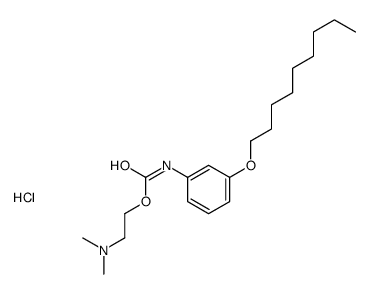 dimethyl-[2-[(3-nonoxyphenyl)carbamoyloxy]ethyl]azanium,chloride Structure