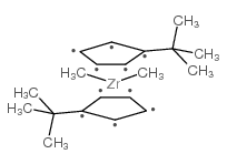 二甲基双(叔丁基环戊二烯基)锆结构式