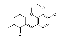 (6Z)-2-methyl-6-[(2,3,4-trimethoxyphenyl)methylidene]cyclohexan-1-one结构式