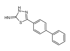 5-BIPHENYL-4-YL-[1,3,4]THIADIAZOL-2-YLAMINE结构式