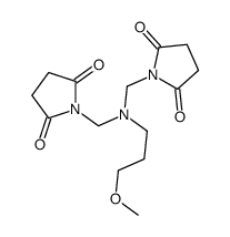 1-[[(2,5-dioxopyrrolidin-1-yl)methyl-(3-methoxypropyl)amino]methyl]pyrrolidine-2,5-dione Structure