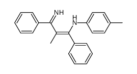 2-Methyl-3-(4-methylphenylamino)-1,3-diphenyl-2-propenimine Structure