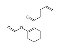(2-pent-4-enoylcyclohexen-1-yl) acetate Structure