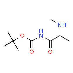 Carbamic acid, [2-(methylamino)-1-oxopropyl]-, 1,1-dimethylethyl ester (9CI)结构式