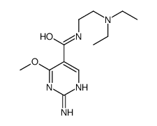 2-Amino-N-[2-(diethylamino)ethyl]-4-methoxy-5-pyrimidinecarboxamide结构式