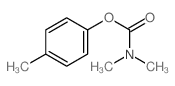 Carbamic acid, dimethyl-, p-tolyl ester Structure