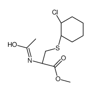 methyl (2R)-2-acetamido-3-[(1R,2R)-2-chlorocyclohexyl]sulfanylpropanoate Structure