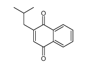 2-(2-methylpropyl)naphthalene-1,4-dione结构式