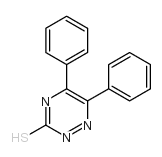 5,6-diphenyl-1,2,4-triazine-3-thiol结构式