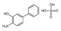 4-Amino-3-biphenylol, hydrogen sulfate Structure