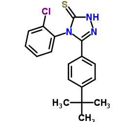 5-(4-TERT-BUTYL-PHENYL)-4-(2-CHLORO-PHENYL)-4H-[1,2,4]TRIAZOLE-3-THIOL structure