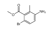 Benzoic acid, 3-amino-6-bromo-2-Methyl-, Methyl ester Structure