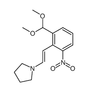 3-nitro-2-[2-(1-pyrrolidinyl)ethenyl]benzaldehyde dimethyl acetal结构式