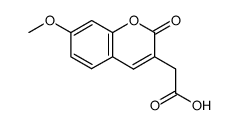 2-(7-methoxy-2-oxo-2H-chromen-3-yl)acetic acid结构式