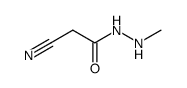 1-cyanoacetyl-2-methylhydrazine结构式