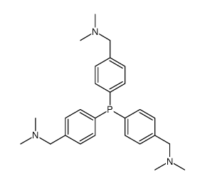 1-[4-bis[4-[(dimethylamino)methyl]phenyl]phosphanylphenyl]-N,N-dimethylmethanamine Structure