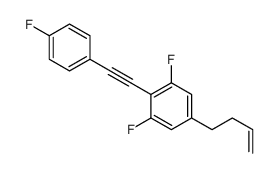 5-but-3-enyl-1,3-difluoro-2-[2-(4-fluorophenyl)ethynyl]benzene Structure