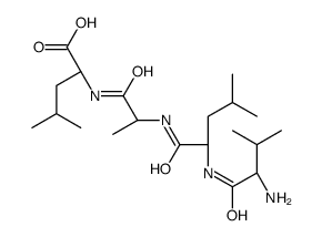 (2S)-2-[[(2S)-2-[[(2S)-2-[[(2S)-2-amino-3-methylbutanoyl]amino]-4-methylpentanoyl]amino]propanoyl]amino]-4-methylpentanoic acid结构式